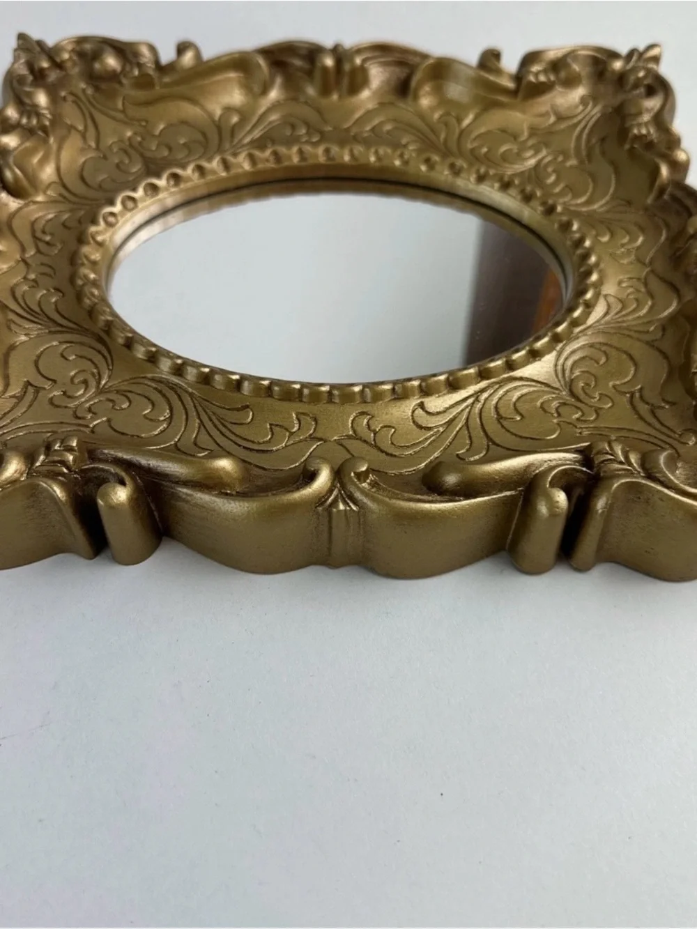 Ornate Gold Decorative Oval Mirror Frame - Home Accents